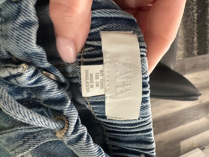 Zara blue wide leg denim 6 y , Kids 6/6X