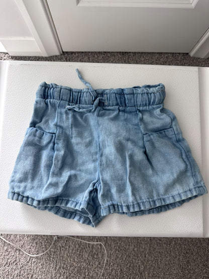 Blue Zara denim shorts 4y, Kids 4/4T
