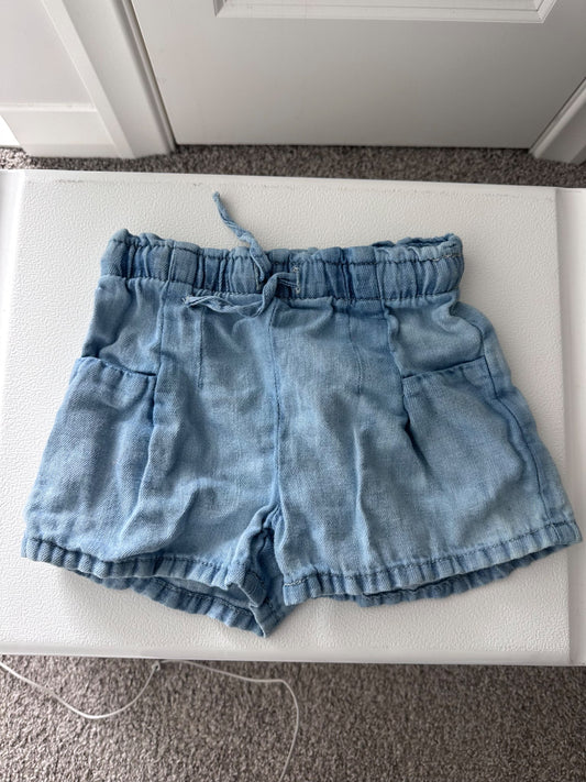 Blue Zara denim shorts 4y, Kids 4/4T