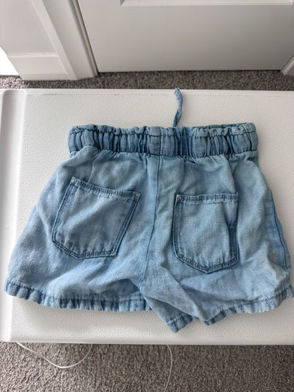 Blue Zara denim shorts 4y, Kids 4/4T