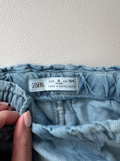 Blue Zara denim shorts 4y, Kids 4/4T