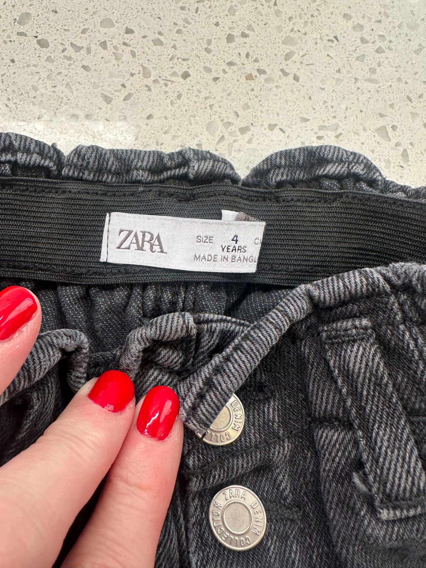 Zara Denim Jeans 4 Years, Kids 4/4T