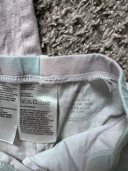 H&M frozen set tee &shorts 5-6Y, Kids 5/5T