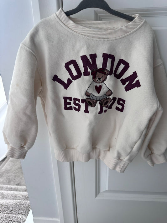 Zara London sweat shirt 6y, Kids 6/6X