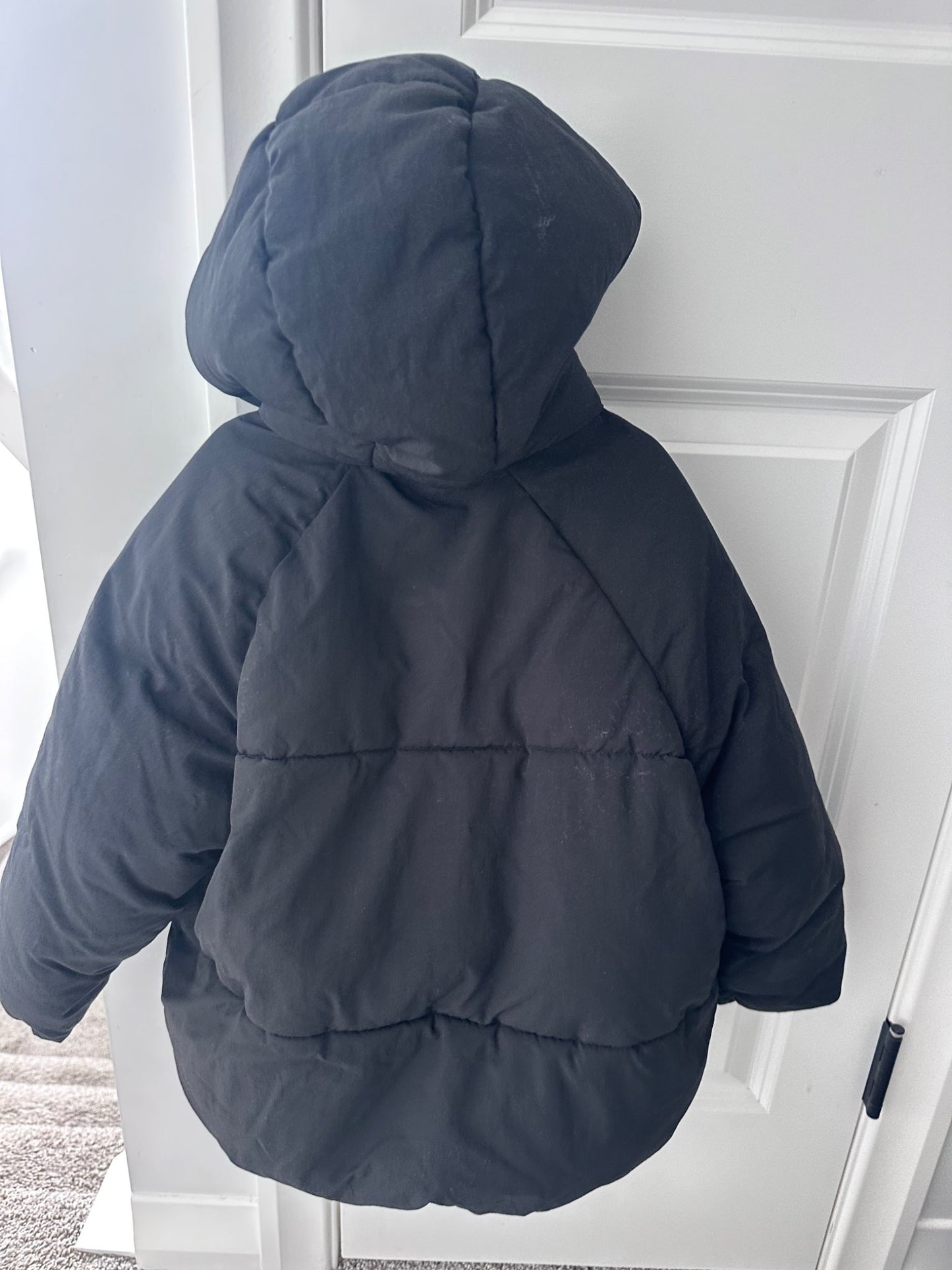 Zara black puffer winter jacket 6y , Kids 6/6X