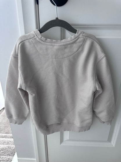 Zara cream sweatshirt 5y, Kids 5/5T