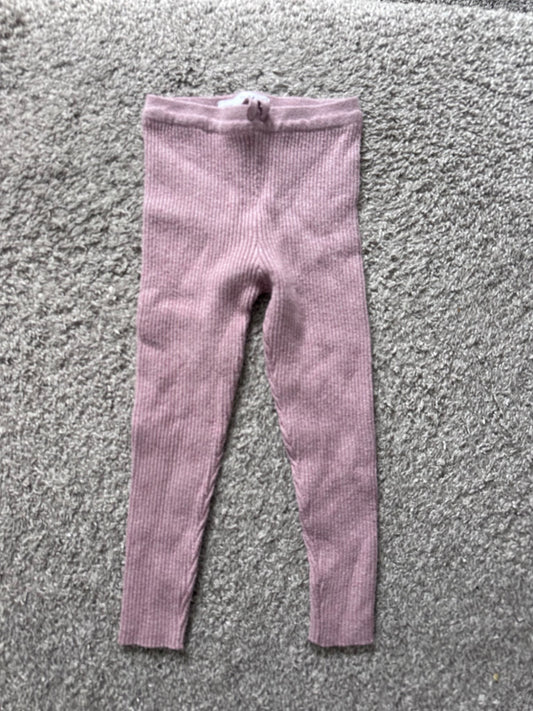 Pink Zara leggings 3-4y , Kids 3T