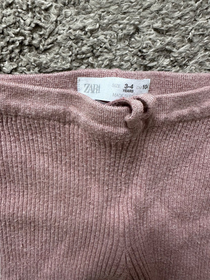 Pink Zara leggings 3-4y , Kids 3T