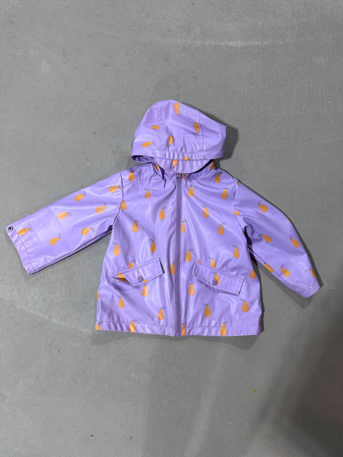 Zara rain coats purple pear 3-4T, Kids 3T