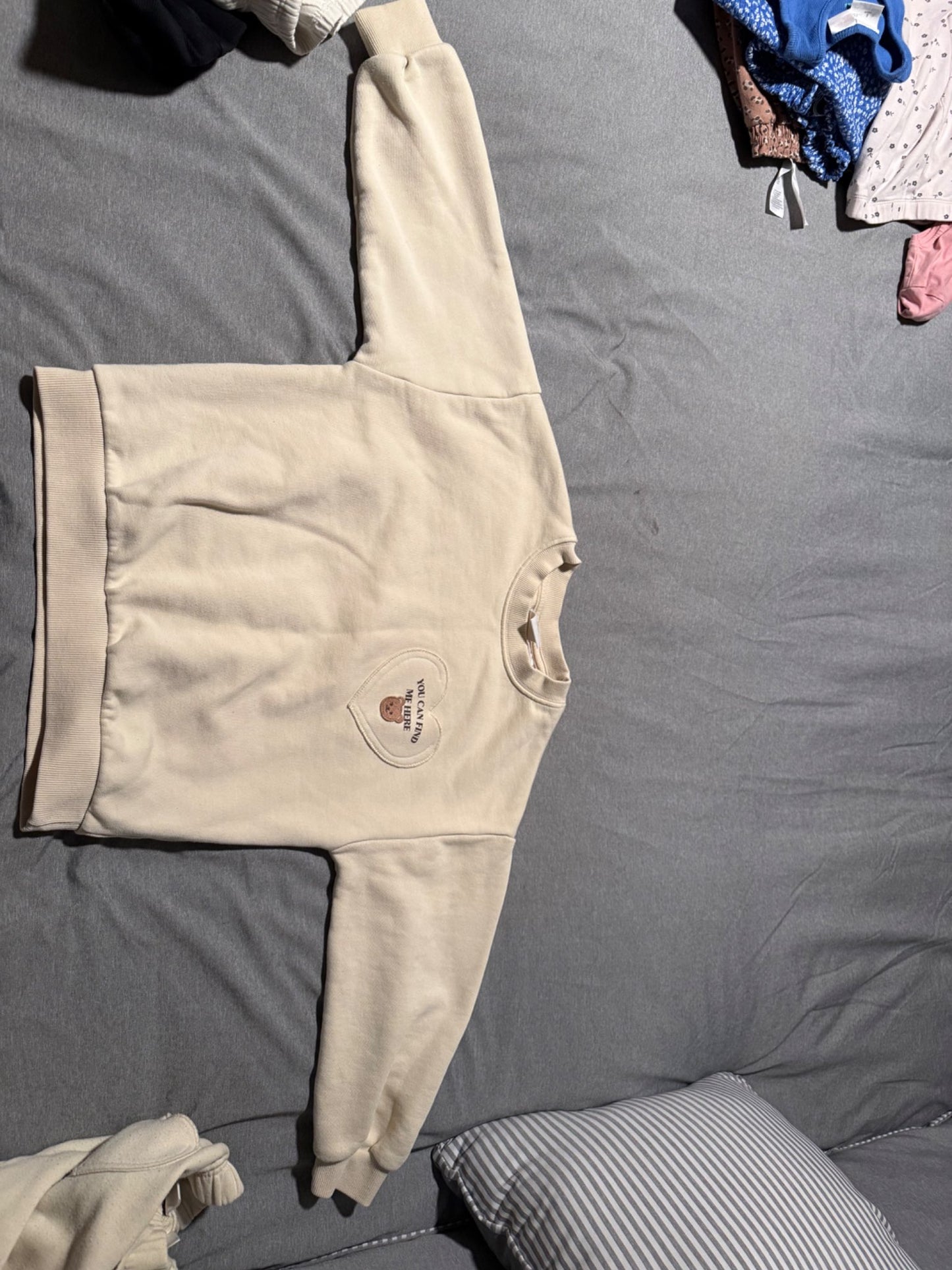 Zara Cream Sweat Suit 6Y , Kids 6/6X