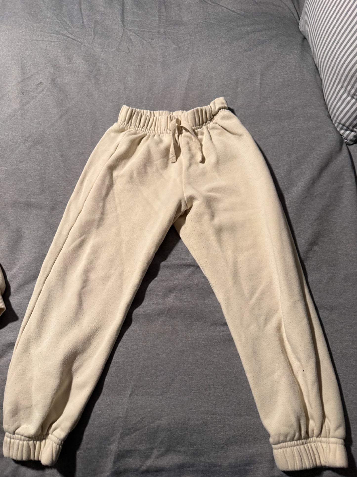 Zara Cream Sweat Suit 6Y , Kids 6/6X