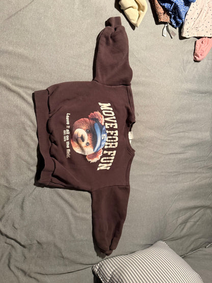 Zara Brown Teddy sweatshirt 6Y, Kids 6/6X