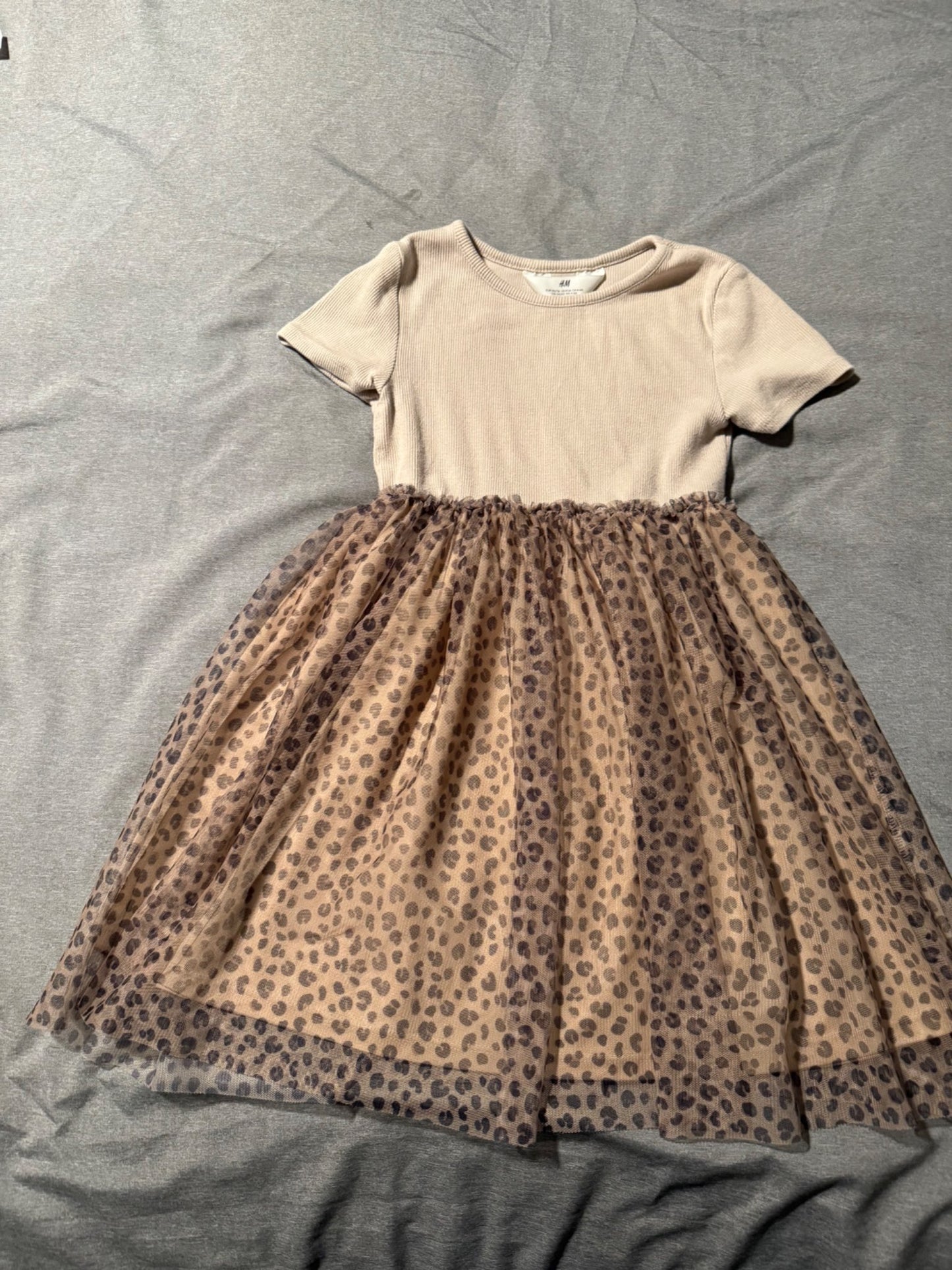 H&M leopard dress 4-6Y , Kids 4/4T