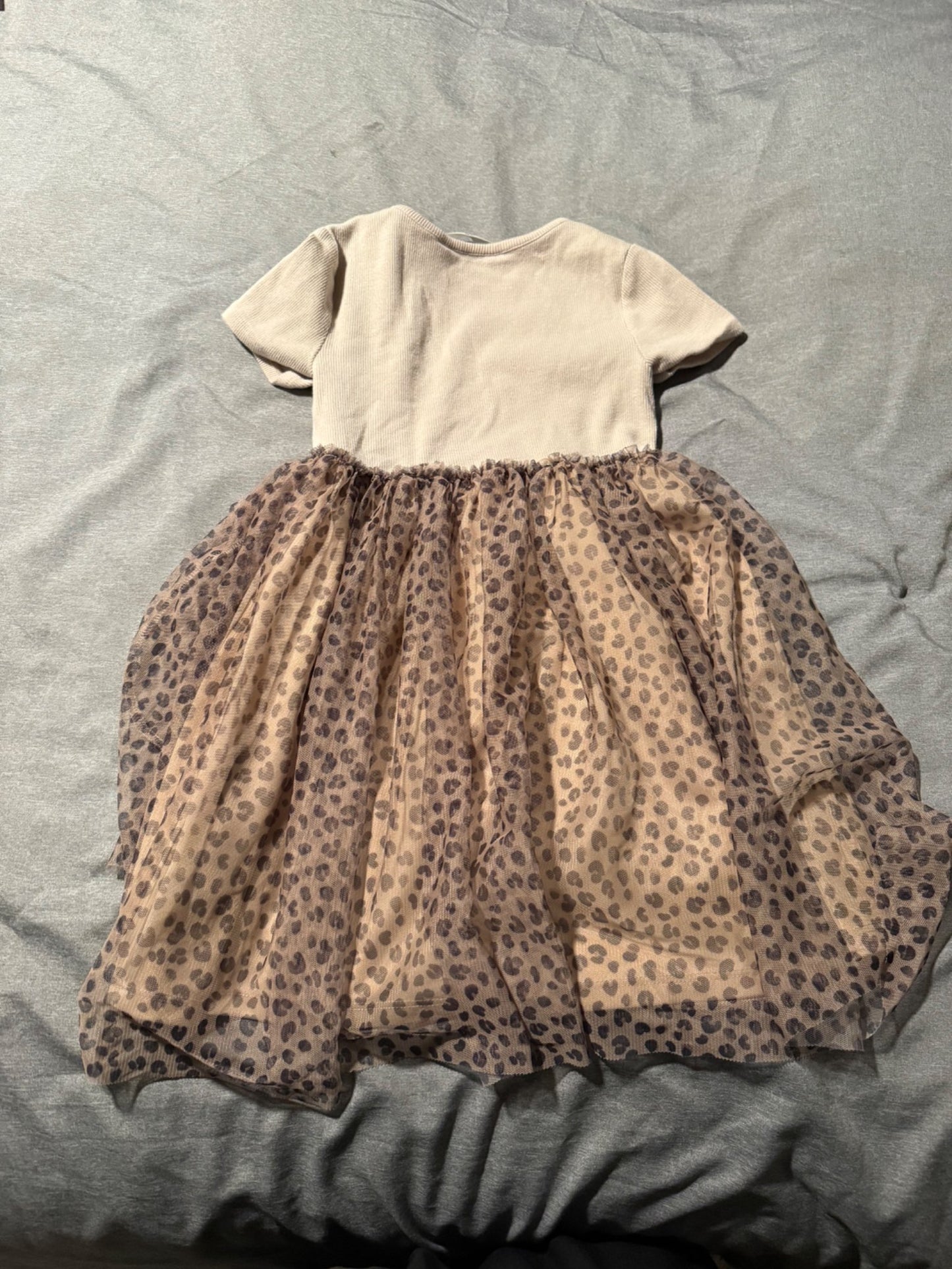H&M leopard dress 4-6Y , Kids 4/4T