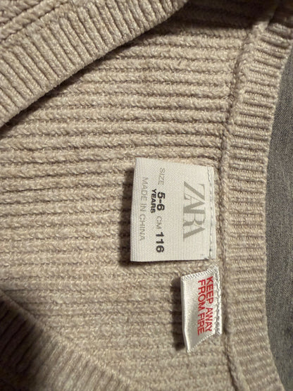 Zara cream sweater cardigan 5-6Y , Kids 5/5T