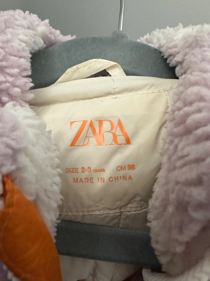 Zara Floral Sherpa Jacket 2-3 Years, Kids 2T