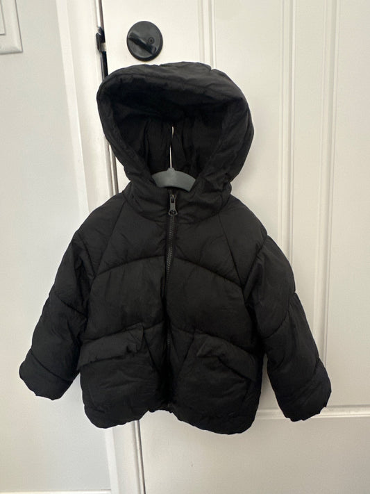 Zara Black Puffer Jacket 3-4 years, Kids 4/4T