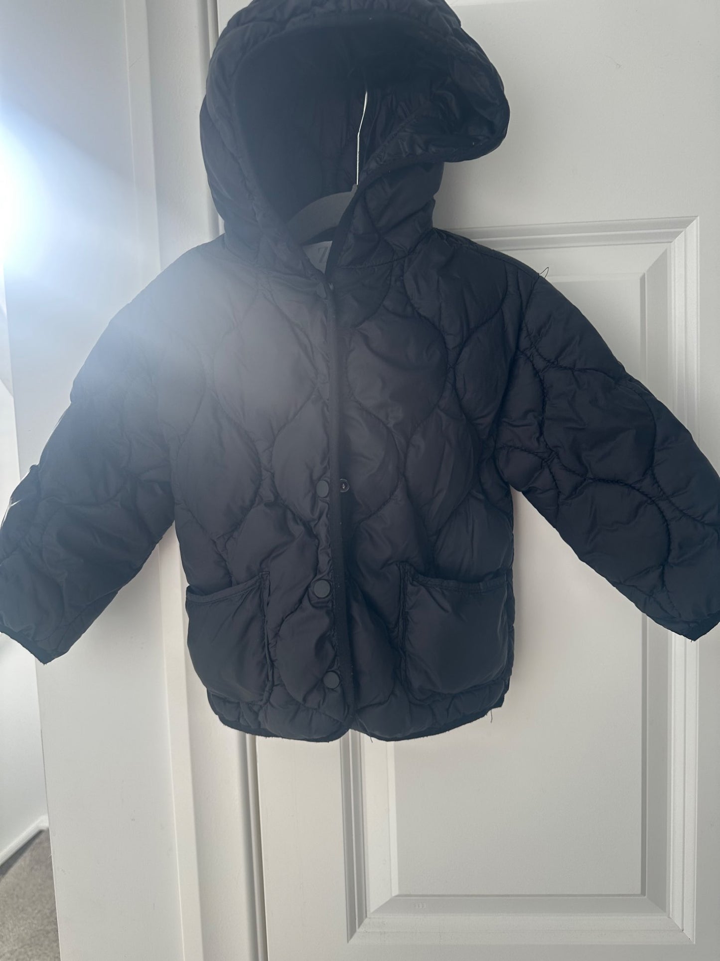 Zara black jacket, Kids 24 Month (18-24M)