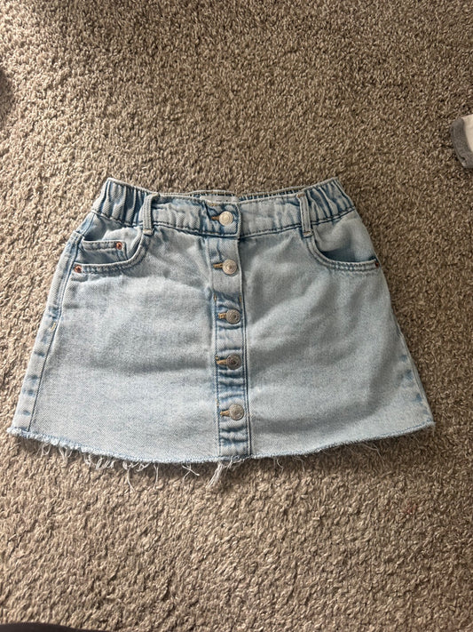 zara blue denim skirt , Kids 5/5T (extra small)