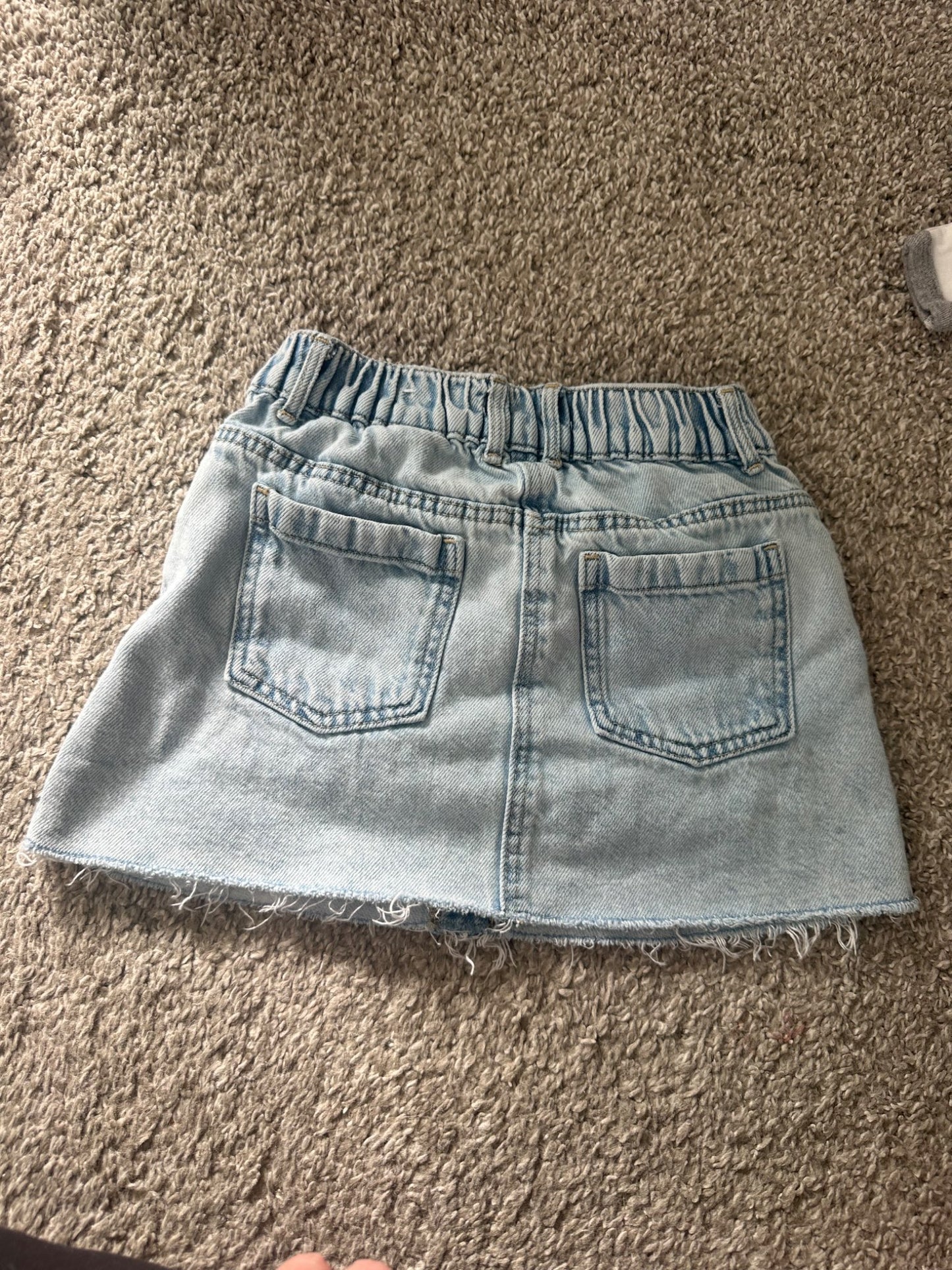 zara blue denim skirt , Kids 5/5T (extra small)