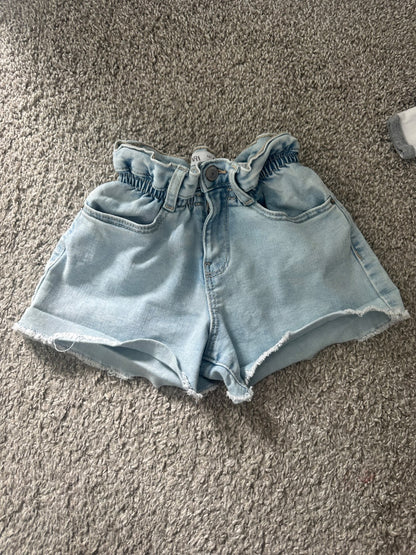 zara blue denim shorts, Kids 5/5T (extra small)