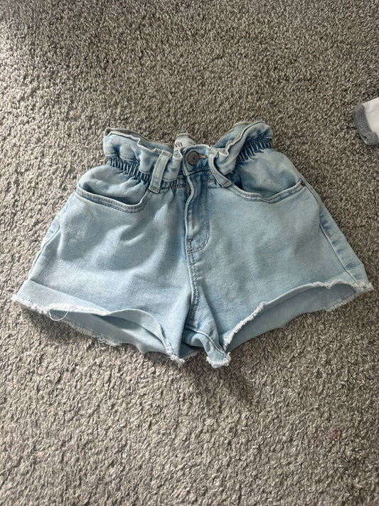 zara blue denim shorts, Kids 5/5T (extra small)