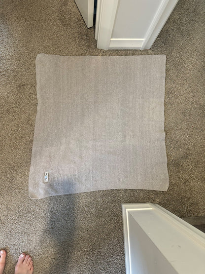 Grey Knit Blanket