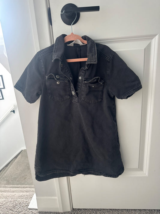 h&m Black Denim Dress, Kids 4/4T