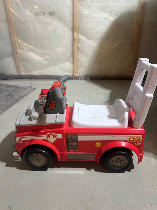 Paw patrol push/ride car