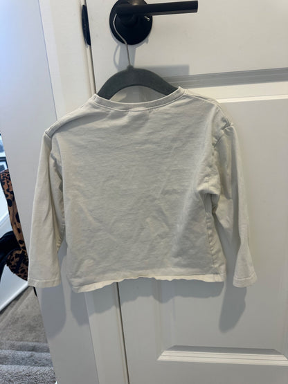 Zara Long Sleeve Graphic Tee 2-3 Year, Kids 2T
