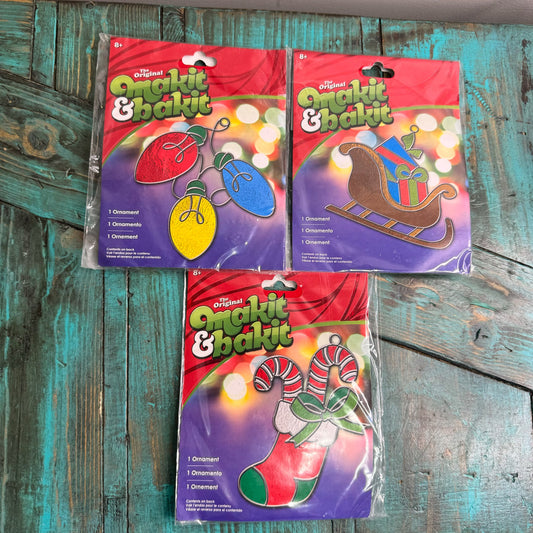 Makit Bakit Christmas Ornament Stained Glass Suncatchers Crafts