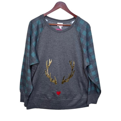 Isabel Maternity Reindeer Sweater Size MEdium, Maternity M (8-10)