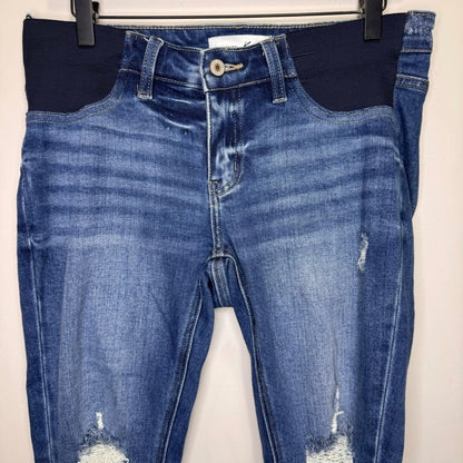 Kancan Tate Maternity Super Skinny Distressed Jeans Size 28, Maternity S (4-6)