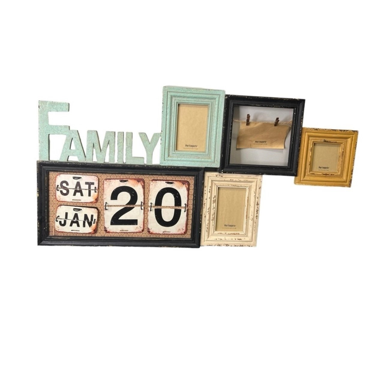 Pier 1 Collage Photo Frames Calendar Retails $169