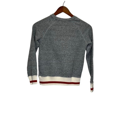 Roots Cabin Grey Salt & Pepper Crewneck Sweatshirt Size Large, Kids 10 (medium)
