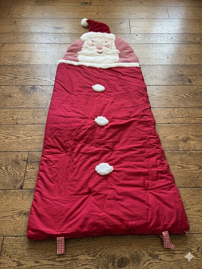 NEW Pottery Barn Kids Santa Sleeping bag Retails $179
