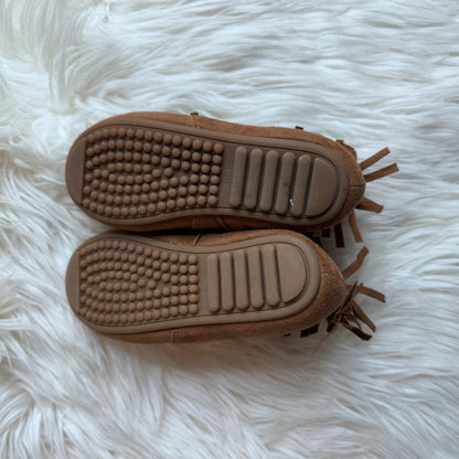 Size 10 Moccasins Fringe Side Zip, Shoes 10 (Toddler:2-4yr)