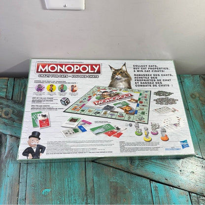 Monopoly Crazy For Cats Board Game Pet Edition Game for Cat Lovers Brand New