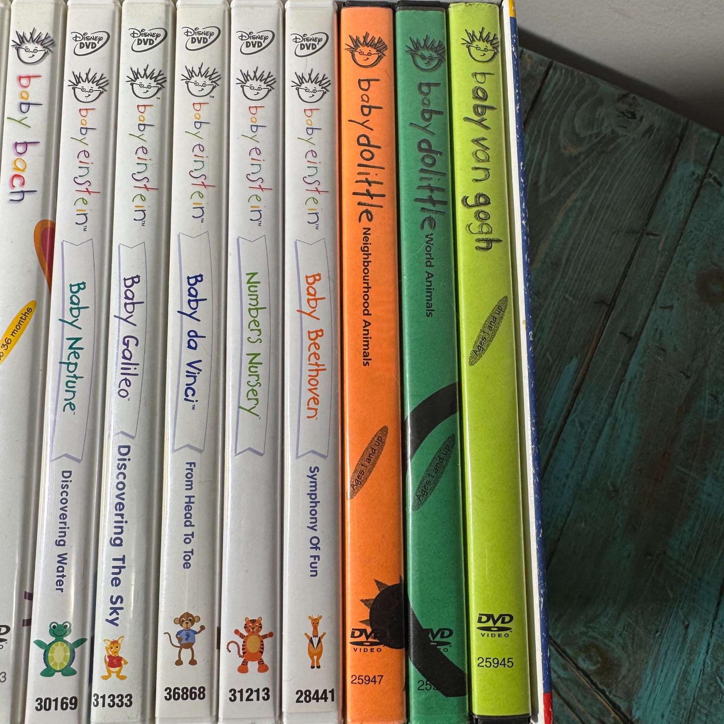 Baby Einstein 15 DVD Collection Set of 12 Plus 3 Burned DVDs