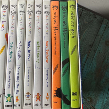 Baby Einstein 15 DVD Collection Set of 12 Plus 3 Burned DVDs