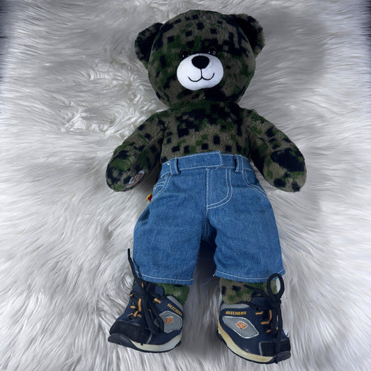 Build a Bear Camo Bear Skechers Sneakers