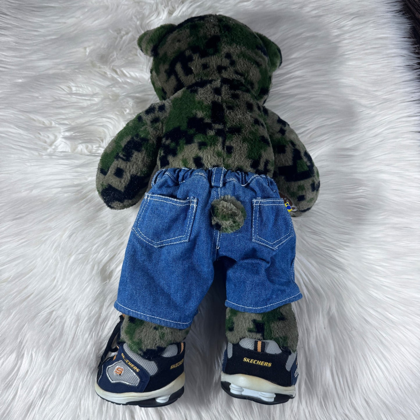 Build a Bear Camo Bear Skechers Sneakers