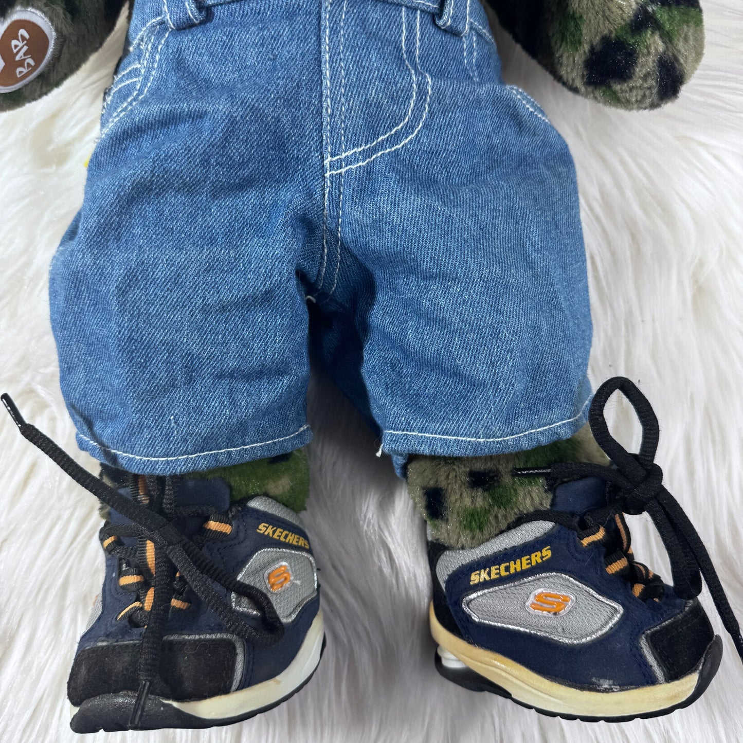 Build a Bear Camo Bear Skechers Sneakers