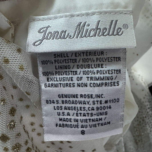 Size 8 Jona Michelle Glitter Tulle Holiday Dress, Kids 7 & 8 (small)