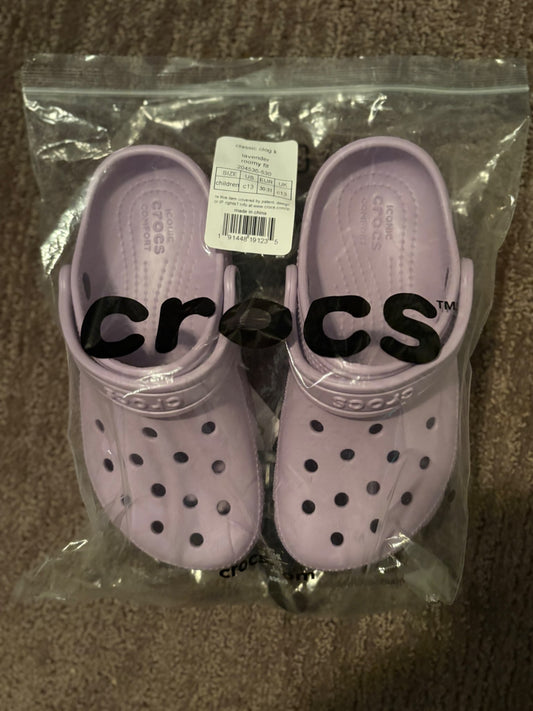 Child classic Crocs-lavender, Shoes 13 (Kids:4-8yr)