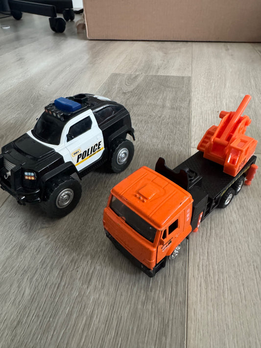 Police and Construction Vehicle