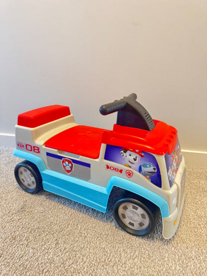 Paw Patrol ride on toy with music