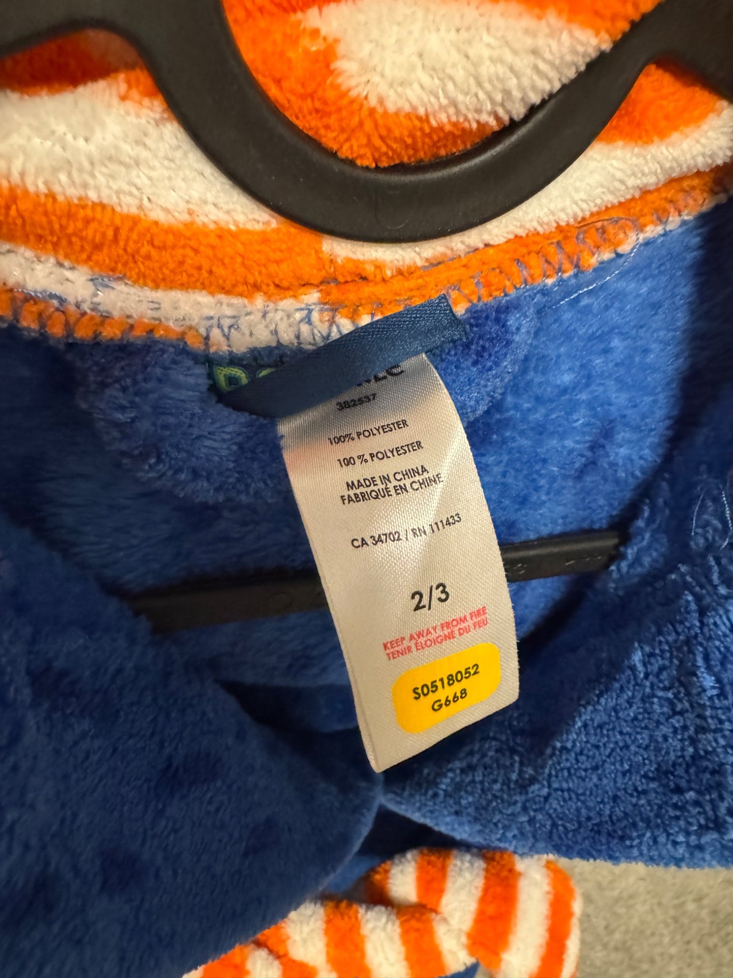 2/3T Bathrobe , Kids 3T