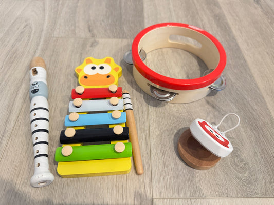 Wooden Music Instrument Set