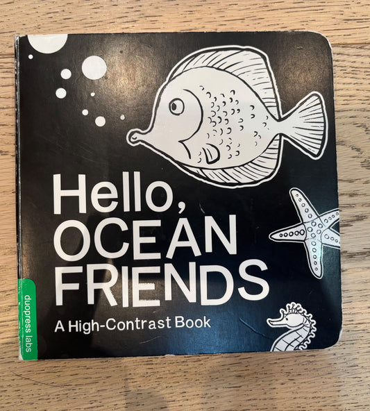 High contrast baby book, infant
